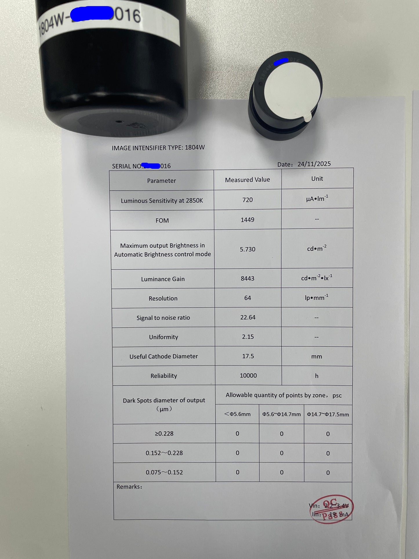 PVS-14 White Phos. FOM 1400+ Gen 2+